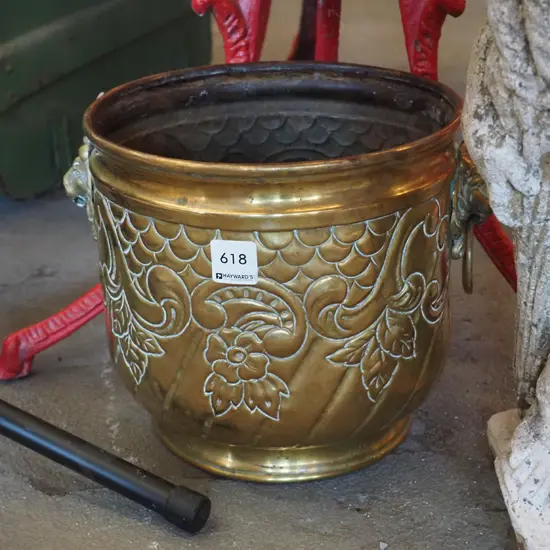 brass jardiniere