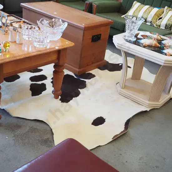 cow hide floor mat L-1940 W-1800