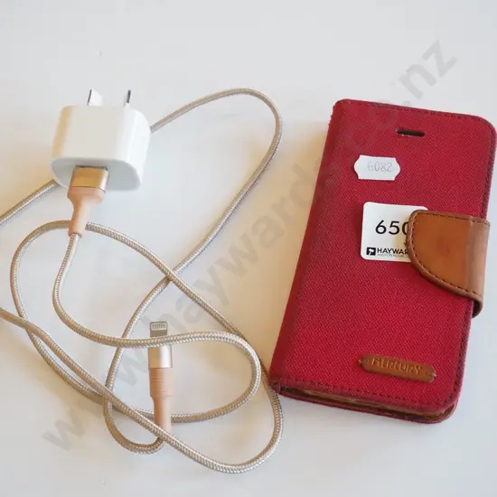 cell phone and charger