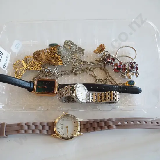 watches, necklaces etc