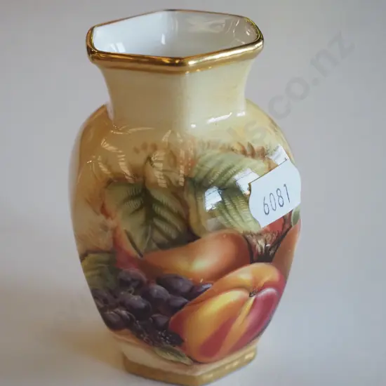 Aynsley Orchrd gold bud vase