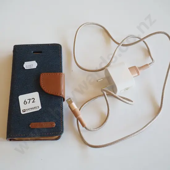 cell phone and charger