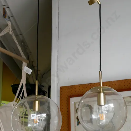 pair of pendulum light fittings