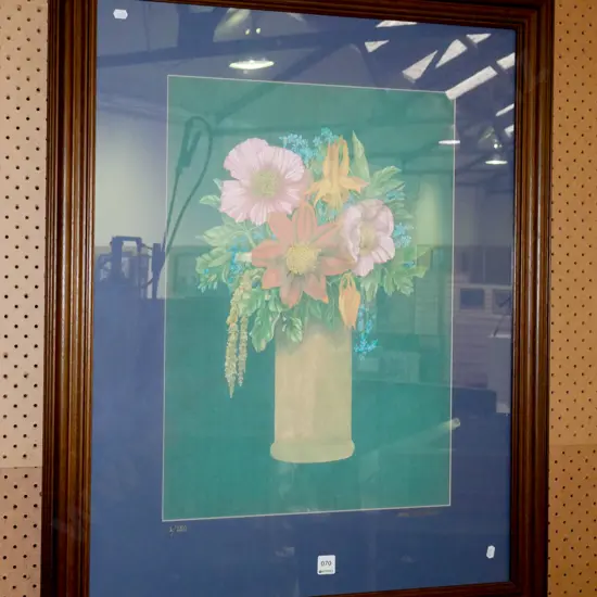 framed ltd edition print - flowers