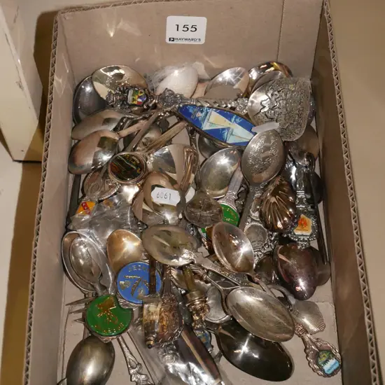box of souvenir teaspoons