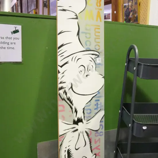 Cat in the Hat acrylic on board