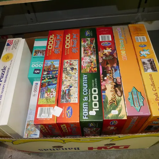 box of puzzles