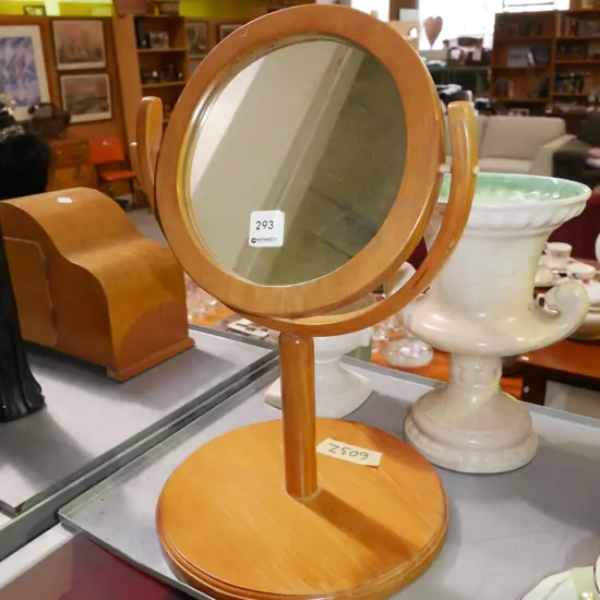 wooden adjustable dressing table mirror