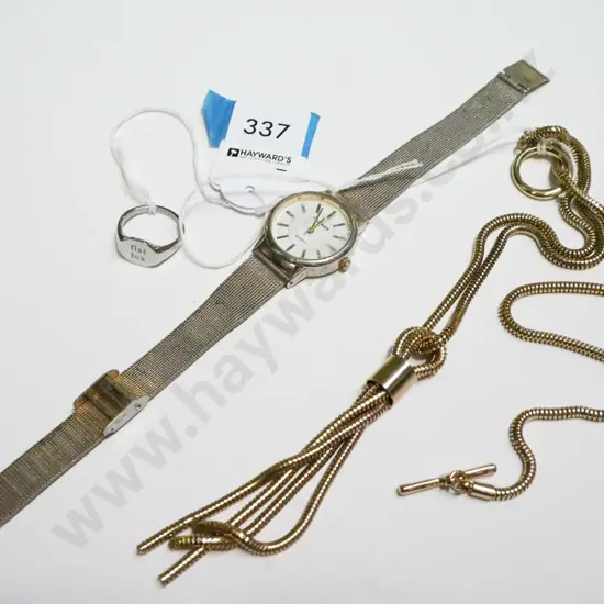 ring, necklace, wristwatch