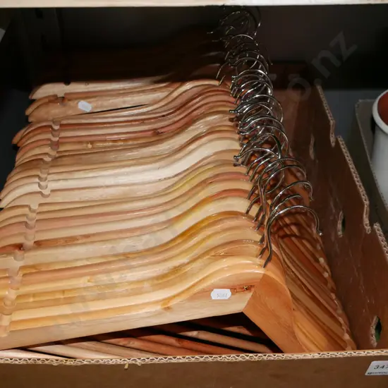 box of coat hangers
