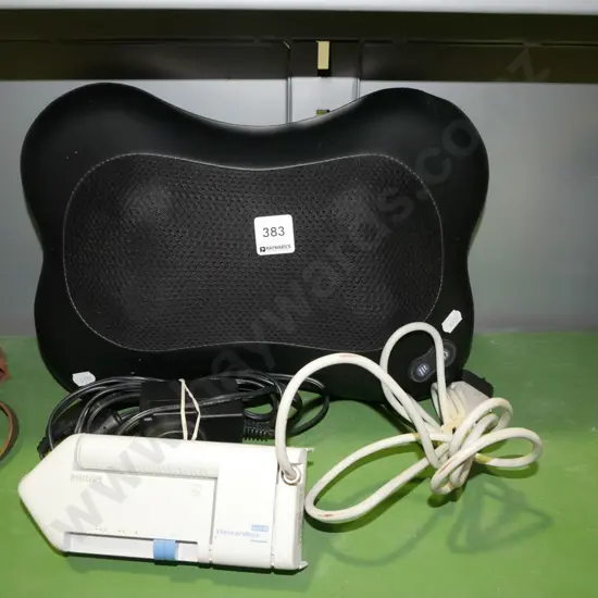 massage pillow, travel iron