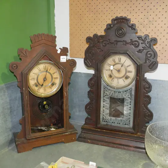 2x Ansonia mantle clocks