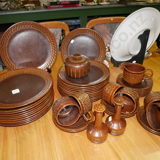 large assortment of Wedgwood Pennine dinner items; plates, bowls etc