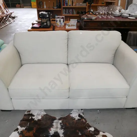 grey 2 seater settee -marks and stains