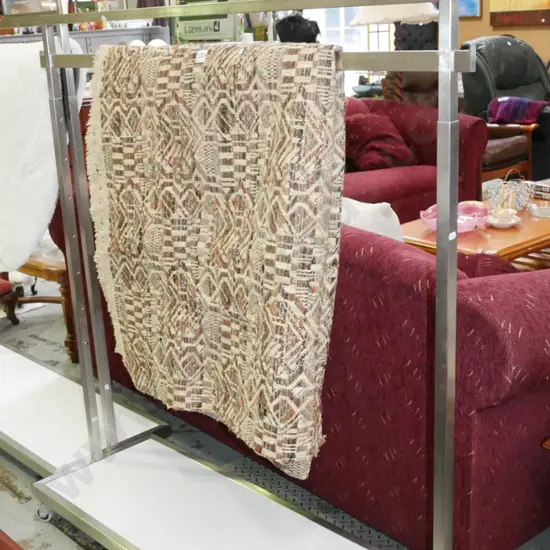 brushed stainless steel shop display clothing  rack on casters