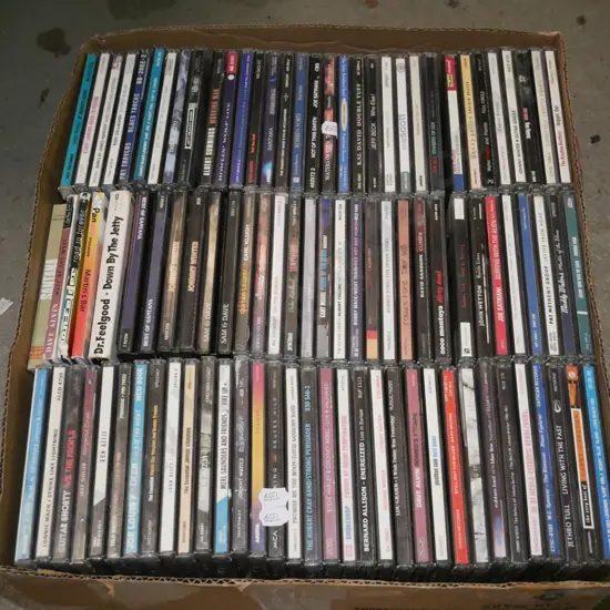 box of CDs
