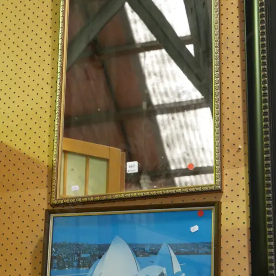 wall mirror, print - red dots