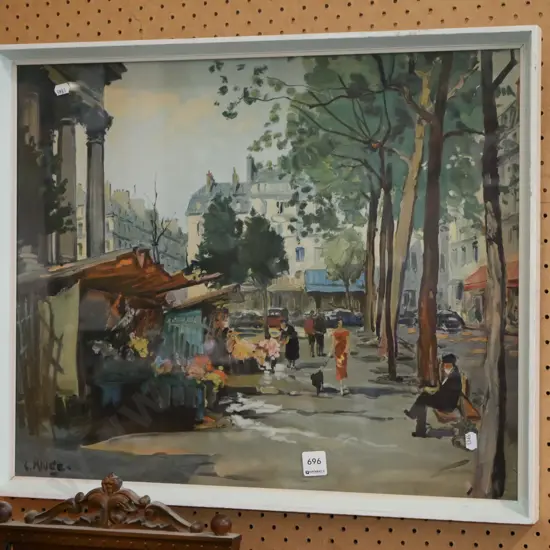 framed print - street scene
