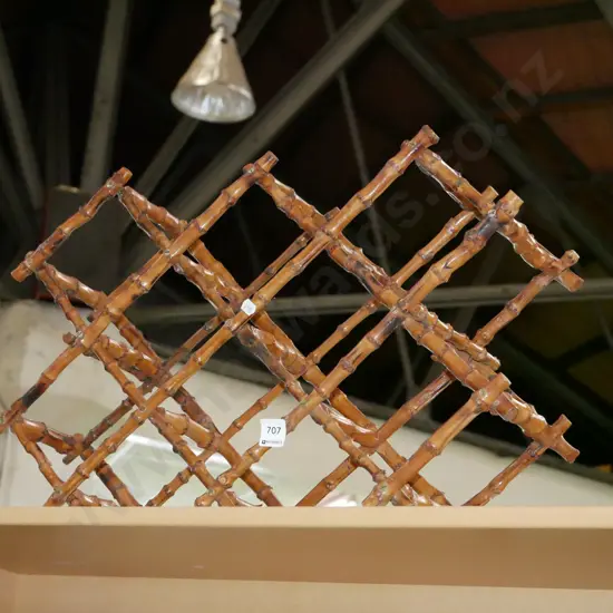 bamboo wine rack