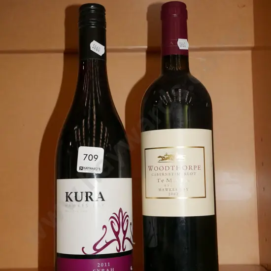 2x bottles Hawkes Bay red wine