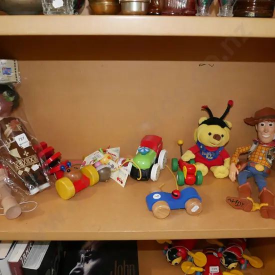 shelf of toys