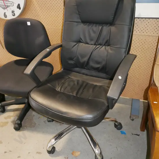 black office chair