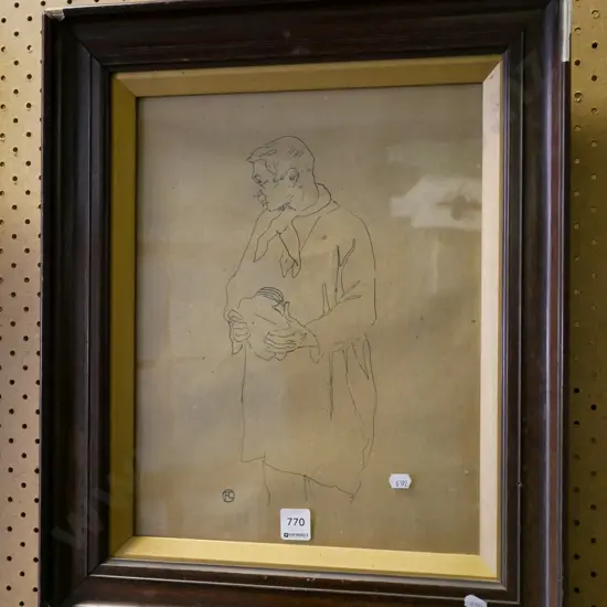 framed ink - portrait