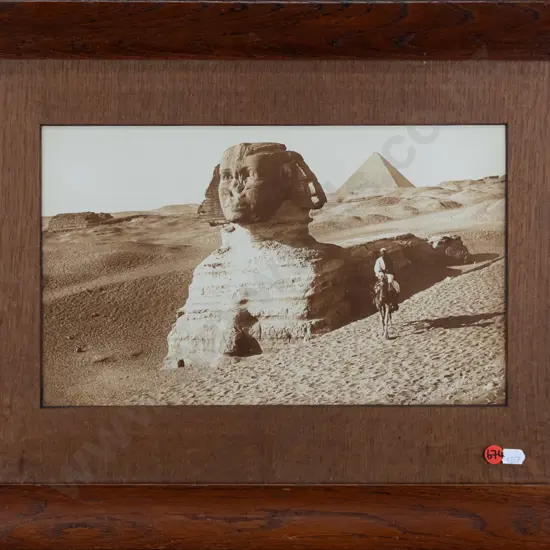framed vintage photographic print - Sphinx H-210 W-340