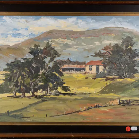 Joan Elder '83 - framed oil "Old  Home, Weston" H-310 W-440