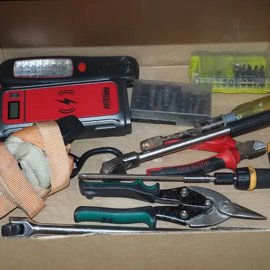 Box of of various tools