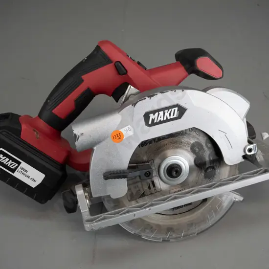 18V Mako Cordless Circular Saw & Battery 
