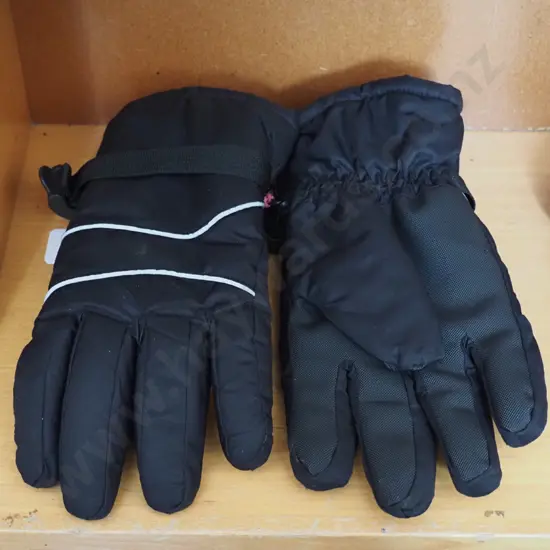 2 black gloves