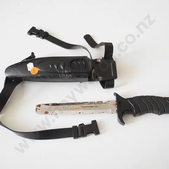 Mirage paua knife & dive sheath