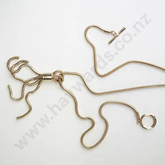 Gold snake chain necklace (costume?)