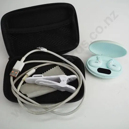 Black case with misc items 