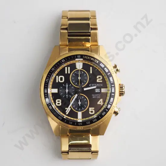 Watch, Citizen, gold, analogue