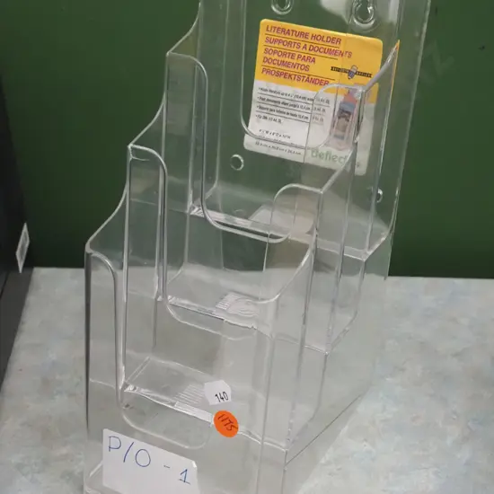 Perspex literature holder