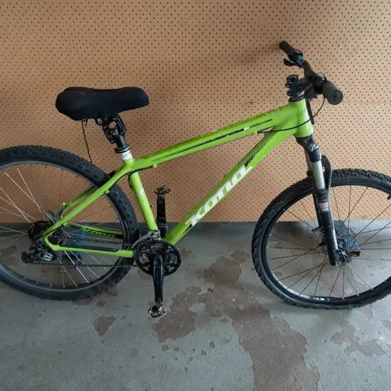 Green Kona Mountain bike