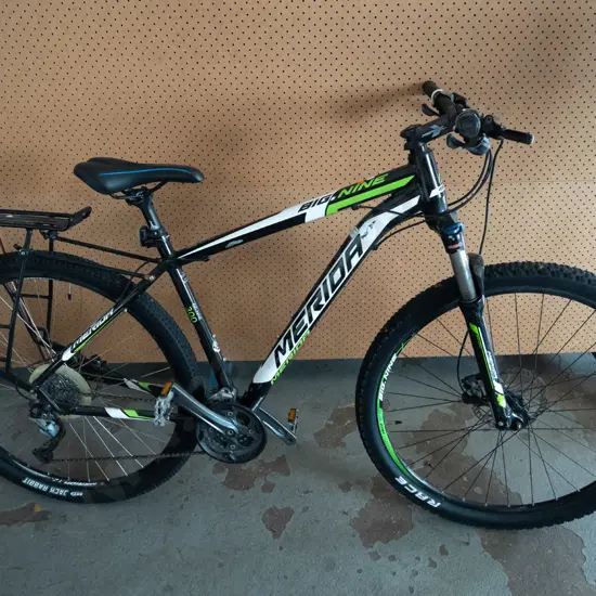 Black & White Merida mountain bike