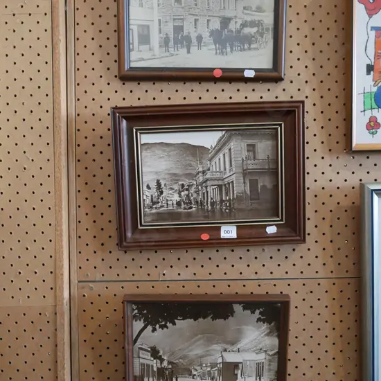 3x reproduction photographs - Southern Lakes - red dots