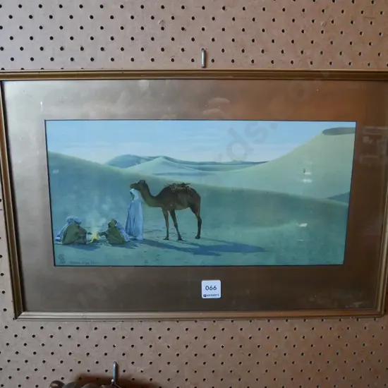 framed print - evening in the desert