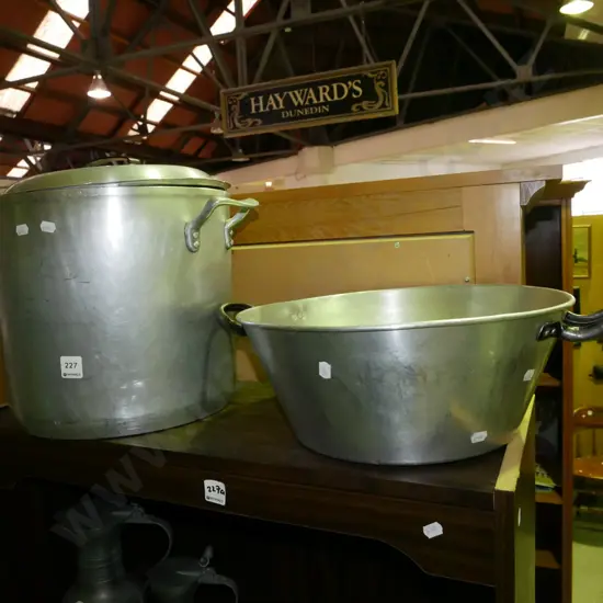 aluminium jam pan, stock pot