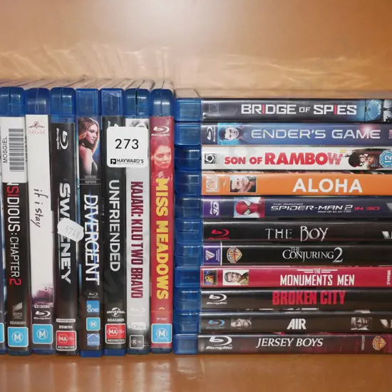 blue ray DVDs