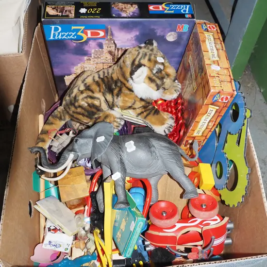 box of children's toys