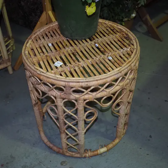 bamboo cane end table