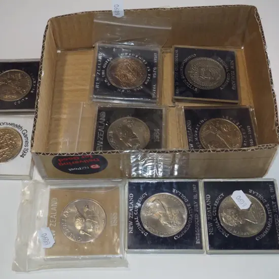 box; collectable uncirculated coins
