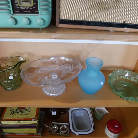 glassware jug, vase, bowl, comport