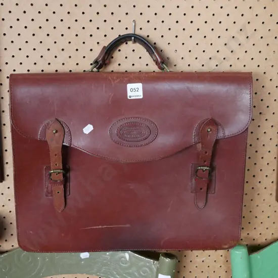 leather satchel
