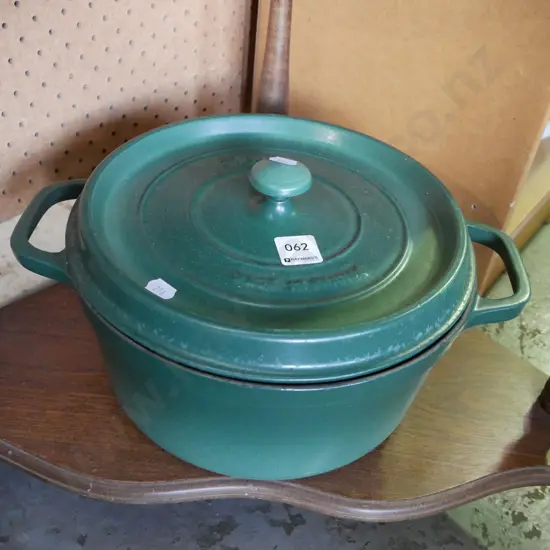 Staub cast iron and enamel lidded casserole