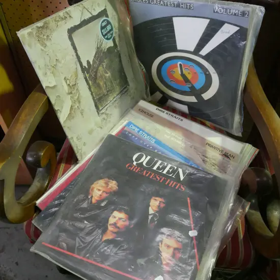 LP records - Dire Straits, Icehouse, Queen, etc.
